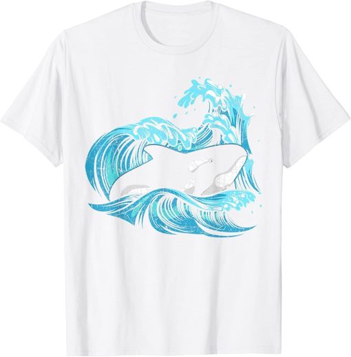 Ocean Animal Killer Whale Lover Waves Orca T-Shirt