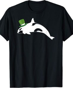 ORCA WHALE Leprechaun Irish Funny St Patrick Day T-Shirt